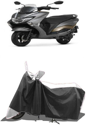 SUGASHRI Waterproof Two Wheeler Cover for Suzuki(Burgman Street 125, White, Black)