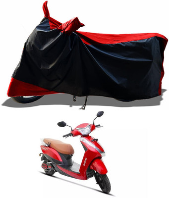 AESTRYD Two Wheeler Cover for Ampere(Magnus Pro, Red, Black)