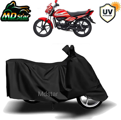 Mdstar Waterproof Two Wheeler Cover for Hero(Splendor NXG, Black)
