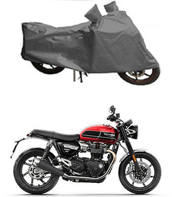 Mdstar Waterproof Two Wheeler Cover for Triumph(Speed Twin, Grey)