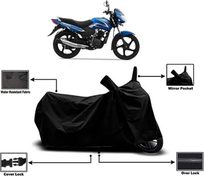 KEDIT Two Wheeler Cover for TVS(Star Sport, Black)