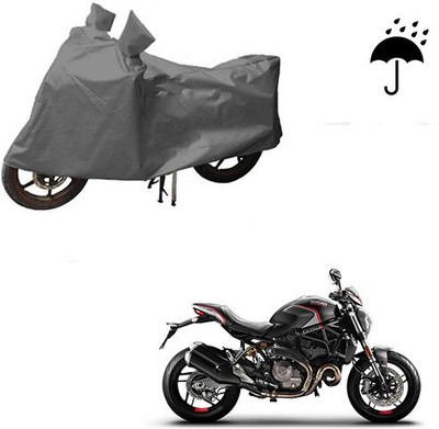 DeepShakshi AUTOMOTIVE Waterproof Two Wheeler Cover for Ducati(Monster 82, Grey)