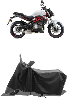 SUGASHRI Waterproof Two Wheeler Cover for Benelli(302 S, Grey, Black)