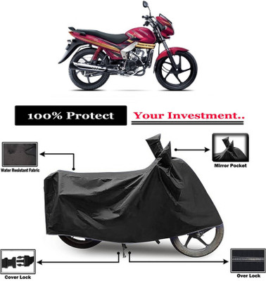 KEDIT Two Wheeler Cover for Mahindra(Centuro Rockstar, Black)
