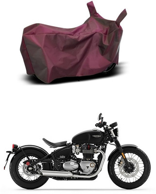 Furious3D Waterproof Two Wheeler Cover for Triumph(Bonneville Bobber, Maroon)