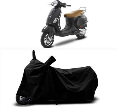 RABABLI Waterproof Two Wheeler Cover for Vespa(Vespa VXL 150, Black)