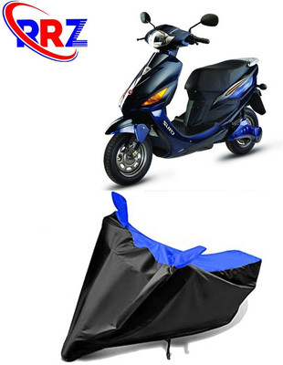 RRZ Waterproof Two Wheeler Cover for Hero(Electric Cruz, Black, Blue)