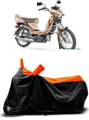 VESMEI Two Wheeler Cover for TVS(XL 100 Heavy Duty, Orange)