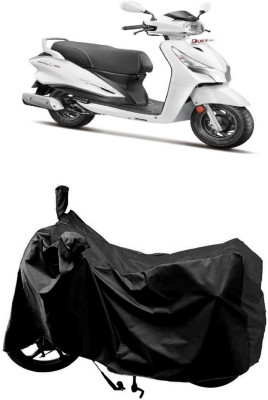 MMSSTAR Waterproof Two Wheeler Cover for Hero(Duet 125 CC BS6, Black)