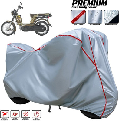 xodi Waterproof Two Wheeler Cover for TVS(XL 100 Comfort BS6, Silver, Red, Multicolor)