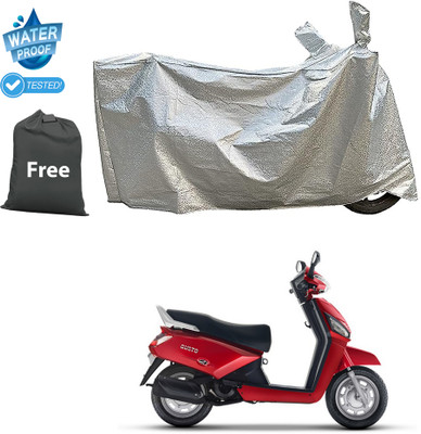 CODOKI Waterproof Two Wheeler Cover for Mahindra(Gusto 125 BS6, Silver)