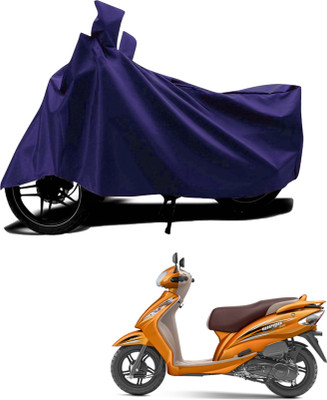 KEDIT Waterproof Two Wheeler Cover for TVS(Wego, Blue)