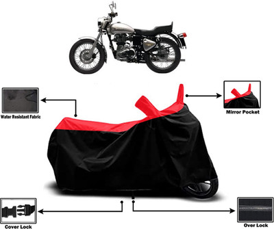 Amexride Two Wheeler Cover for Royal Enfield(Bullet Electra Twinspark, Red)