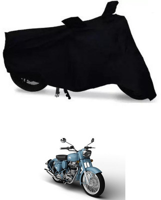 THE REAL ARV Waterproof Two Wheeler Cover for Royal Enfield(Classic Squadron BS6, Black)
