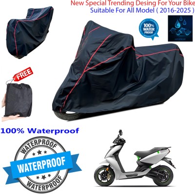 OliverX Waterproof Two Wheeler Cover for Ather(Black)