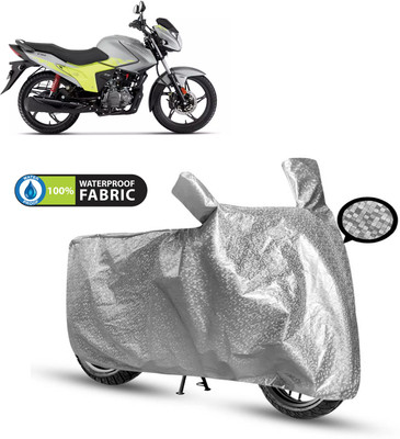 CODOKI Waterproof Two Wheeler Cover for Hero(Glamour Blaze, Silver)