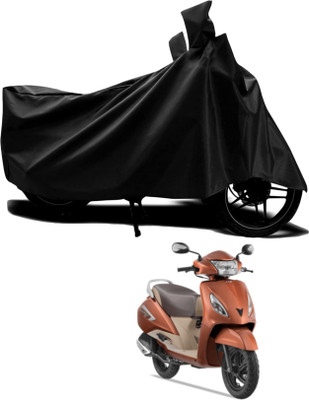 AASHTIK MART Two Wheeler Cover for TVS(Black)