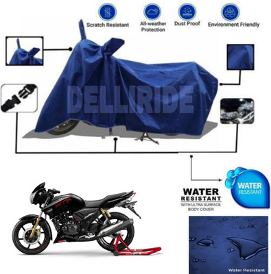 TPNYKR Waterproof Two Wheeler Cover for TVS(Apache RTR 160, Blue)