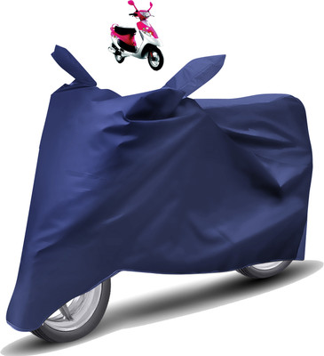 Caronix Two Wheeler Cover for TVS(Scooty Pep Plus, Blue)