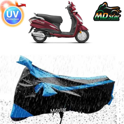 MMSSTAR Waterproof Two Wheeler Cover for Suzuki(Activa 3G, Blue, Black)