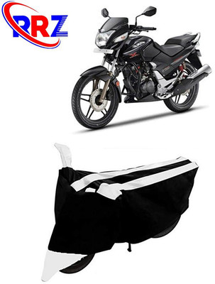 RRZ Waterproof Two Wheeler Cover for Hero(CBZ, Black, White)