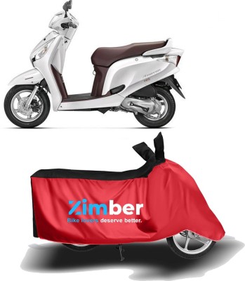 ZIMBER Two Wheeler Cover for Honda(Aviator, Red, Black)