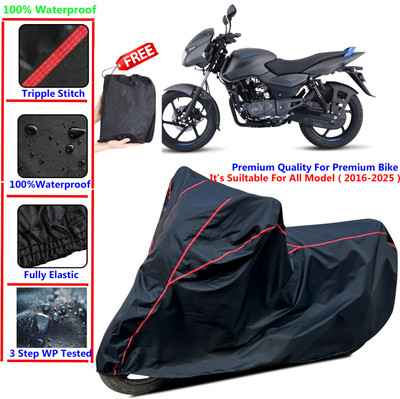 SThanaveX Waterproof Two Wheeler Cover for Bajaj(Pulsar 125, Black)