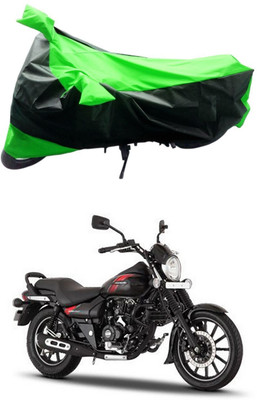 Mdstar Waterproof Two Wheeler Cover for Bajaj(Avenger Street 220, Green, Black)