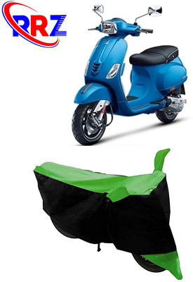 RRZ Waterproof Two Wheeler Cover for Vespa(Vespa SXL, Black, Green)