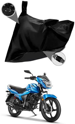 KEDIT Two Wheeler Cover for TVS(Victor, Black)