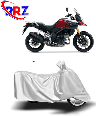 RRZ Waterproof Two Wheeler Cover for Suzuki(V Strom 1000, White)