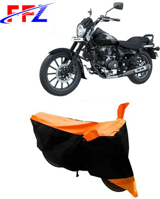 FFZ Waterproof Two Wheeler Cover for Bajaj(Avenger 180 Street, Black, Orange)