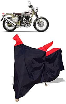 Amexride Two Wheeler Cover for Royal Enfield(Bullet Trials 500, Black)