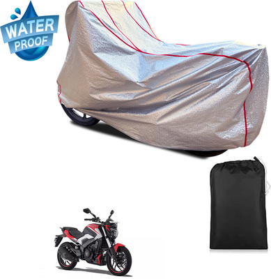 GOSHIV-car and bike accessories Waterproof Two Wheeler Cover for Bajaj(Dominar 250, Silver)