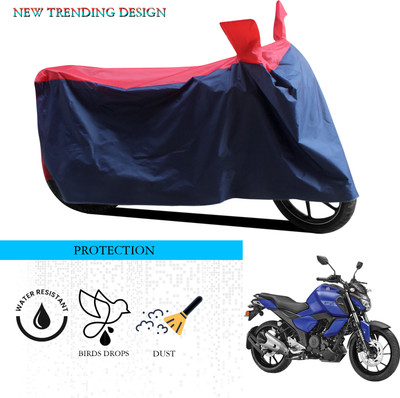 ANTHUB Waterproof Two Wheeler Cover for Yamaha(FZ-Fi Version 3.0, Black, Red)