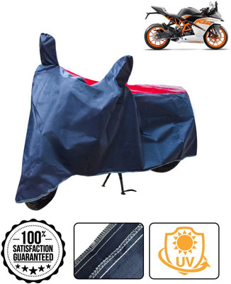 DeepShakshi AUTOMOTIVE Waterproof Two Wheeler Cover for KTM(RC 200, Red, Blue)