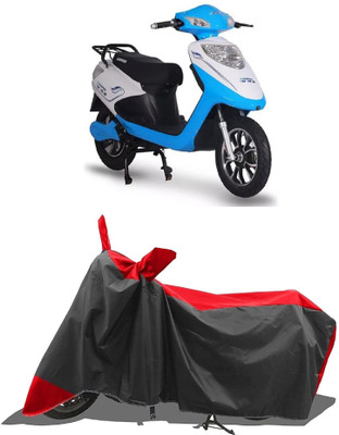 GROFATIK Two Wheeler Cover for Ampere(Reo Elite BS6, Red)
