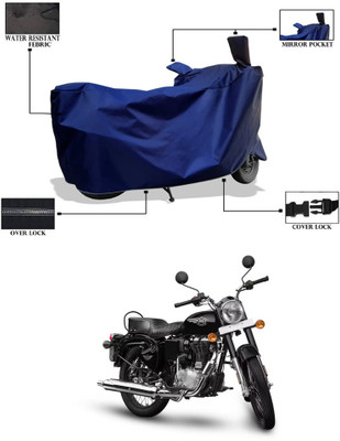 PAGORA Waterproof Two Wheeler Cover for Royal Enfield(Bullet 350 New BS6, Blue)