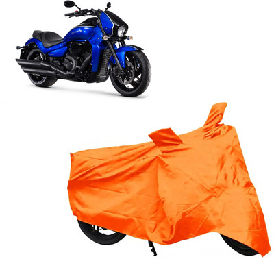 ROYAL AUTO MART Two Wheeler Cover for Suzuki(Intruder M1800R, Orange)