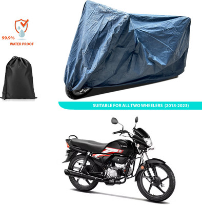 PAGORA Waterproof Two Wheeler Cover for Hero(CD deluxe, Blue)