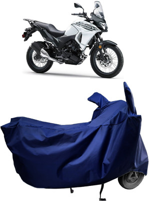 Amexride Two Wheeler Cover for Kawasaki(Versys X 300, Blue)