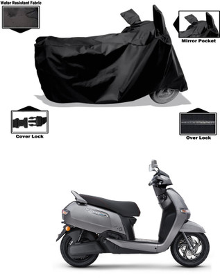 CODOKI Waterproof Two Wheeler Cover for TVS(iQube Electric, Black)