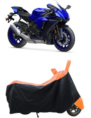 Coxtor Waterproof Two Wheeler Cover for Yamaha(YZF-R1, Orange)