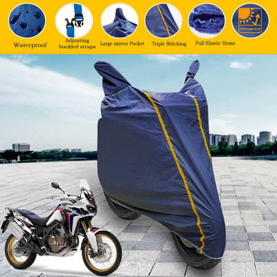 GARREGE Waterproof Two Wheeler Cover for Honda(CRF1000L Africa Twin, Blue)