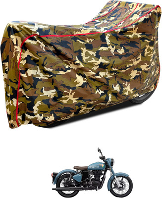 PAGORA Waterproof Two Wheeler Cover for Royal Enfield(Classic 350 Signals, Multicolor)