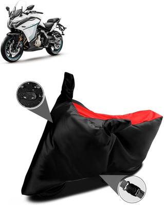 GOSHIV-car and bike accessories Waterproof Two Wheeler Cover for CFMoto(650GT, Red)