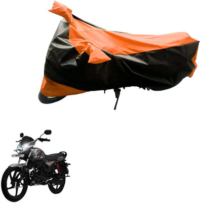 Mdstar Waterproof Two Wheeler Cover for Mahindra(Pantero, Black, Orange)