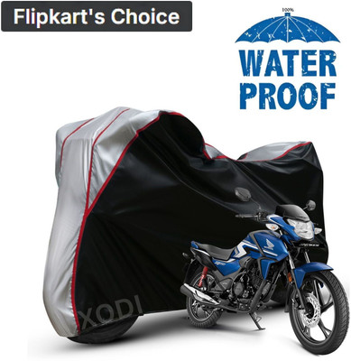 xodi Waterproof Two Wheeler Cover for Honda(SP 125, Silver, Black)