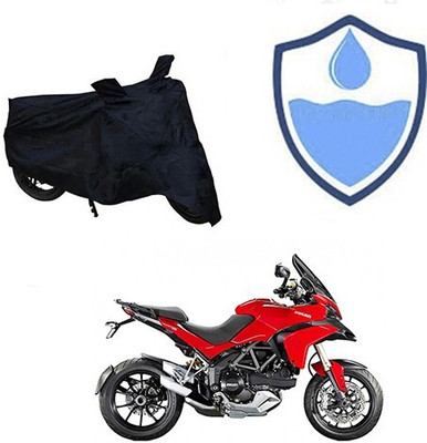 DeepShakshi AUTOMOTIVE Waterproof Two Wheeler Cover for Ducati(Multistrada, Black)