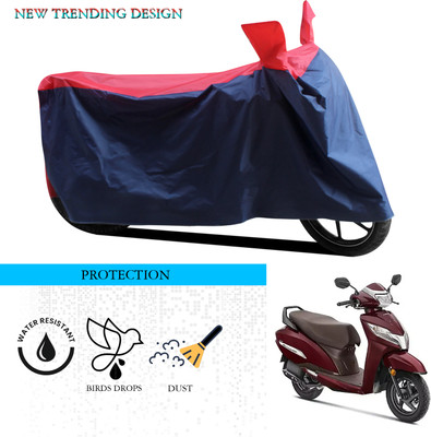 ANTHUB Waterproof Two Wheeler Cover for Honda(Activa 125, Black, Red)